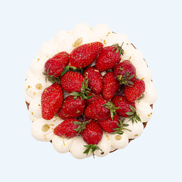 Tarte fraise basilic