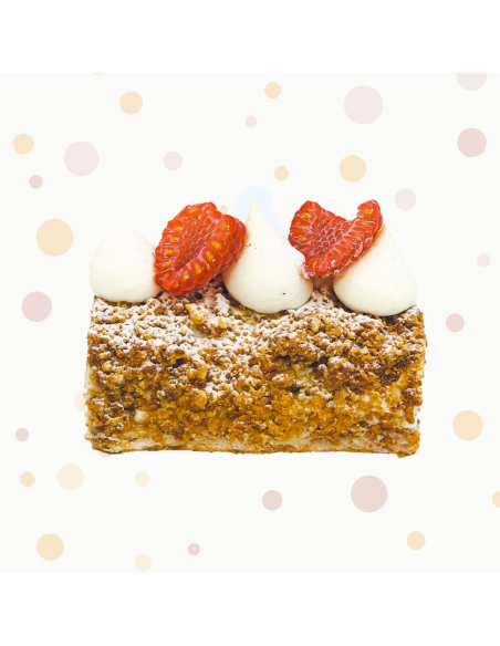 Buchette streusel framboise