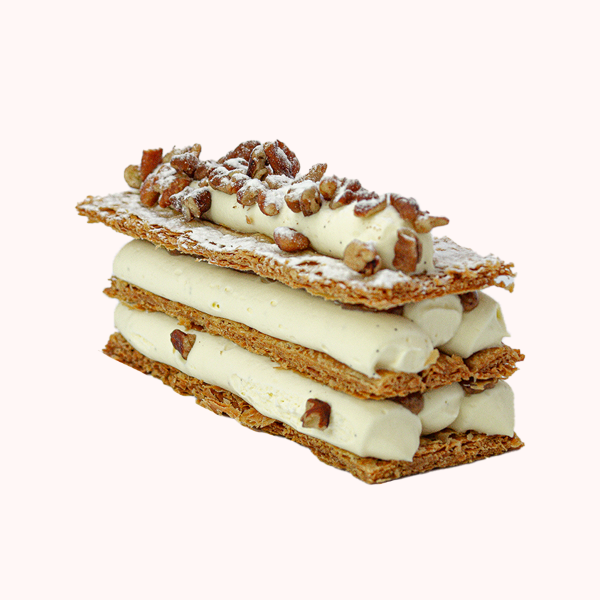 Millefeuille vanille pécan