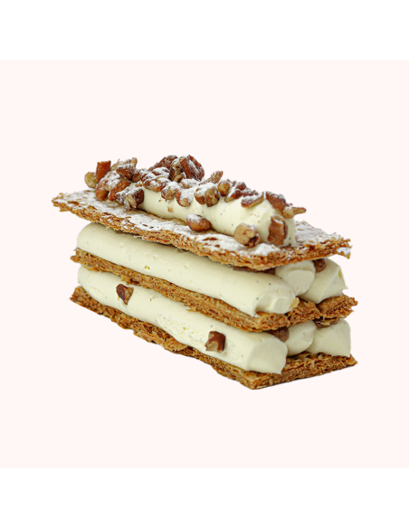 Millefeuille vanille pécan